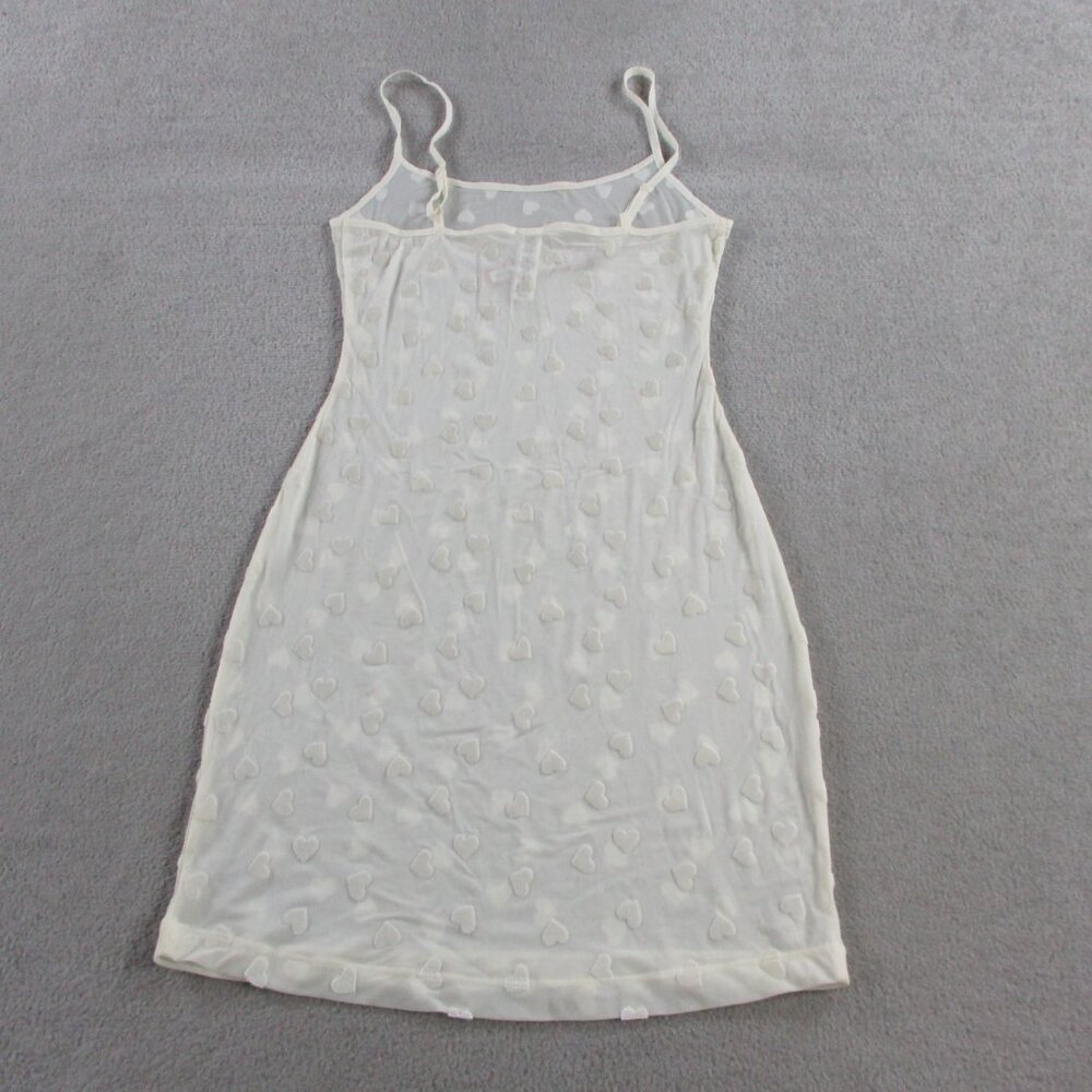 SKIMS Sheer Velvet Mini Slip Dress Womens 2XS XXS Marble Hearts All Over NWT - Picture 3 of 9